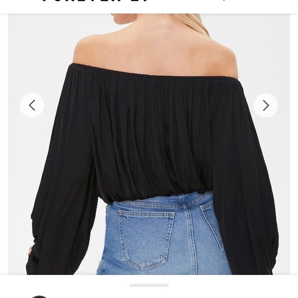 F21 Tumeric Peasant Blouse - Picture 2 of 5